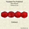 Oxblood, Fire Polished