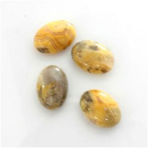 Cabochon, 14x10mm Oval:Mexican Crazy Lace
