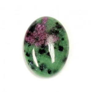 Cabochon, 30x22mm Oval:Ruby Zoisite