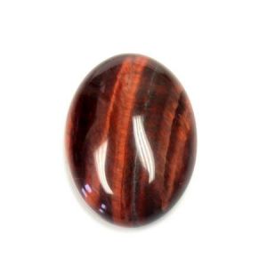 Cabochon, 30x22mm Oval:Red Tiger Eye