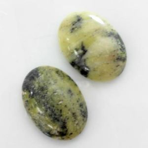 Cabochon, 25x18mm Oval:Yellow Turquoise