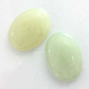 Cabochon, 25x18mm Oval:Jade Olive