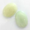 Cabochon, 25x18mm Oval:Jade Olive