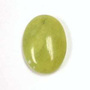 Cabochon, 30x22mm Oval:Jade Olive