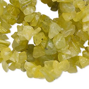 Gemstone:7mm Olive Jade Chips [32" Strand]