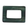 Mother of Pearl:25x18mm Open Rectangle Beads, Olive [16"]