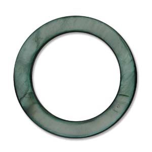 Mother of Pearl:30mm Open Ring Beads, Olive [16"]