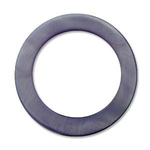 Mother of Pearl:30mm Open Ring Beads, Purple [16"]
