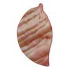 Mother of Pearl:40x25mm Leaf Beads, Red [16"]