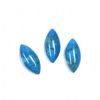 Cabochon, 15x7mm Navette:Howlite Dyed Turquoise