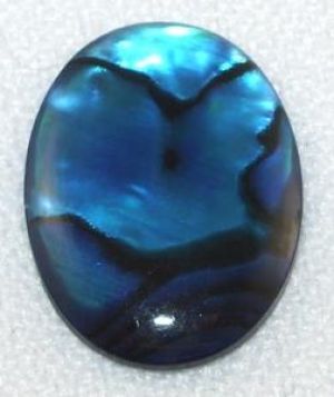 Cabochon, 18x13mm Oval:Blue Paua Shell