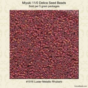 Delica 11/0:1016 Rhubarb, Luster Metallic [5g]