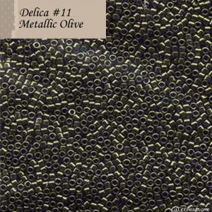 Delica 11/0:0011 Olive, Metallic [5g]