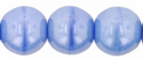 Druk Beads, 8mm:Blue Opaque Luster [25]