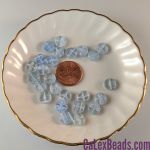 Dime Beads:8x3mm Soft Blue [25]