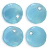 Czech Glass 6mm Lentil Beads:Opal Aquamarine [50]