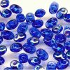 SuperDuo Beads, 2.5x5mm Sapphire AB [10g]