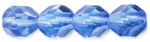 Fire Polished 8mm Faceted Nugget Beads:Sapphire [25]