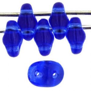 SuperDuo Beads, 2.5x5mm Sapphire [10g]