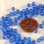 Cube Beads:4mm Sapphire [100]