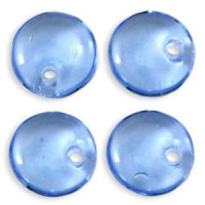 Czech Glass 6mm Lentil Beads:Sapphire [50]