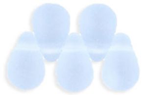 Czech Glass 6x4mm Teardrop Beads:Matte Light Sapphire [100]