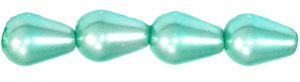 Pearl Beads 6x4mm Teardrop:Aqua Blue [50]