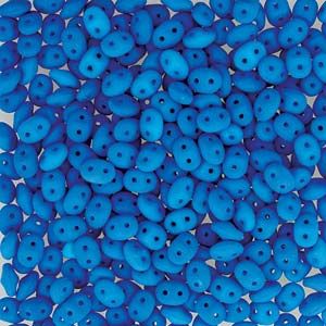 SuperDuo Beads, 2.5x5mm Turquoise Neon [10g]