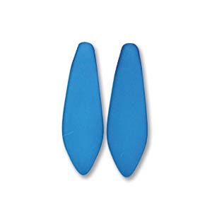 Czech Glass 5x16mm Dagger Beads:Neon Turquoise [50]