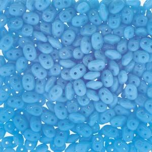 SuperDuo Beads, 2.5x5mm Turquoise Blue Opaque [10g]