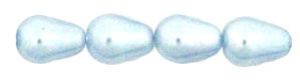 Pearl Beads 6x4mm Teardrop:Baby Blue [50]