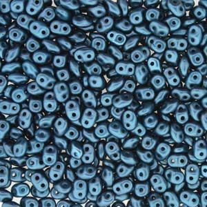 SuperDuo Beads, 2.5x5mm Pastel Petrol [10g]