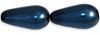 Pearl Beads 15x8mm Teardrop:Royal Blue [100]