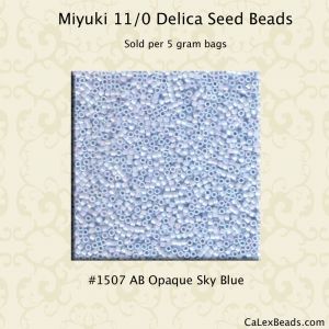 Delica 11/0:1507 Sky Blue, AB Opaque [5g]