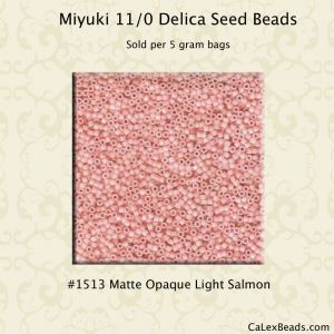 Delica 11/0:1513 Light Salmon, Matte Opaque [5g]