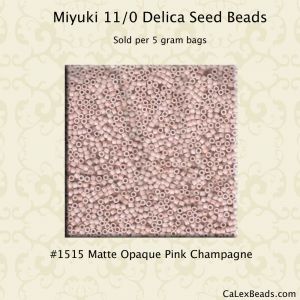 Delica 11/0:1515 Pink Champange, Matte Opaque [5g]