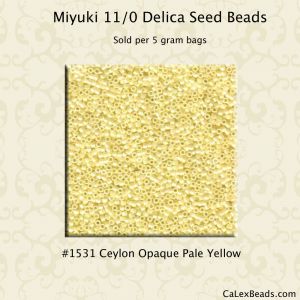 Delica 11/0:1531 Pale Yellow, Ceylon Opaque [5g]