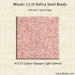 Delica 11/0:1533 Light Salmon, Ceylon Opaque [5g]