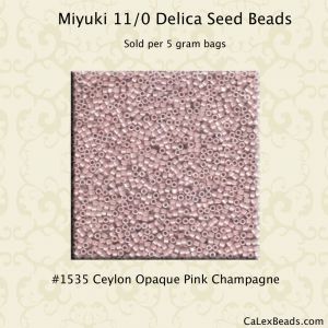 Delica 11/0:1535 Pink Champagne, Ceylon Opaque [5g]