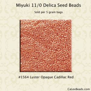 Delica 11/0:1564 Red Cadillac, Luster Opaque [5g]