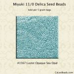 Delica 11/0:1567 Sea Opal, Luster Opaque [5g]