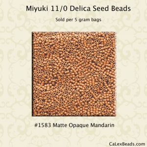 Delica 11/0:1583 Mandarin, Matte Opaque [5g]