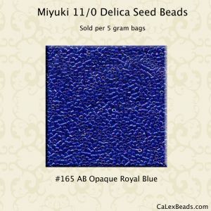Delica 11/0:0165 Royal Blue, AB Opaque [5g]