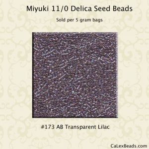 Delica 11/0:0173 Lilac, AB Transparent [5g]