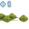 Silky Beads 6mm 2-Hole:Green, Opaque [40]