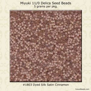 Delica 11/0:1803 Cinnamon, Dyed Silk Satin [5g]