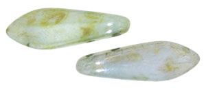 Dagger Beads 5x16mm 2-Hole:Green, Ultra Luster [50]