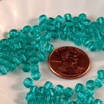 Cube Beads:4mm Teal [100]