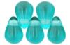 Czech Glass 6x4mm Teardrop Beads:Teal [100]