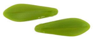 Dagger Beads 5x16mm 2-Hole:Olive, Opaque [50]
